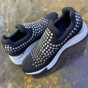 Brand new INC brand 8.5 slip in studded black never worn